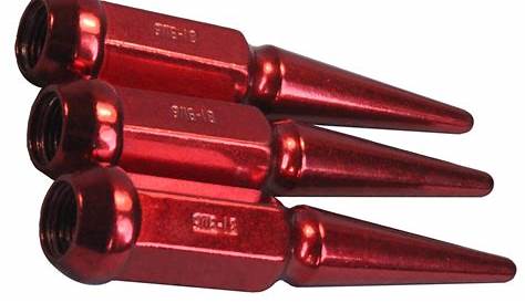 32 PCS Red Spike Lug Nuts 9/16" Set For 1994-2011 Dodge RAM 2500 3500