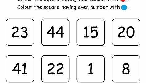 odd and even numbers worksheet