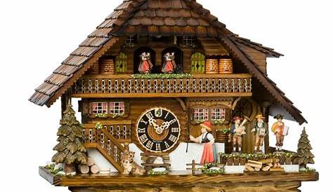 Original handmade Black Forest Cuckoo Clock / Made in Germany 2-8680t