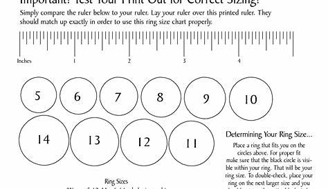 ring size chart mens