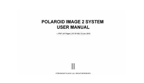 polaroid z2300 user manual
