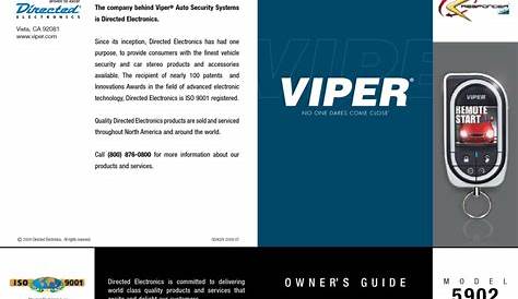 viper vr 6000 owner's manual