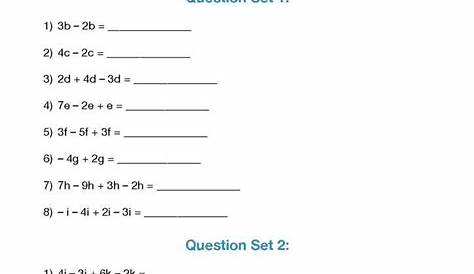 identifying terms coefficients and constants worksheets