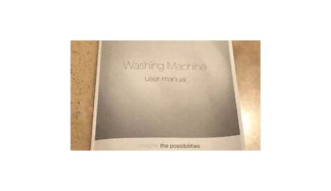 washing machine user manual samsung