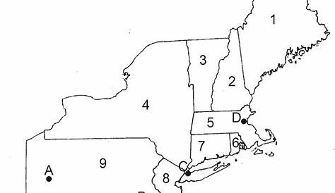 northeast us map blank