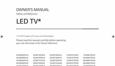LG 55UM7300PUA Owner's manual | Manualzz