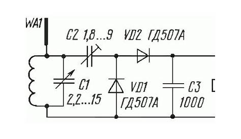 fm crystal radio circuit diagram
