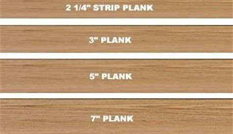 hardwood floor size chart