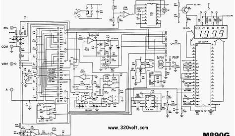 Digital Multimeter Dt9208a Schematic Diagram - Wiring Diagram