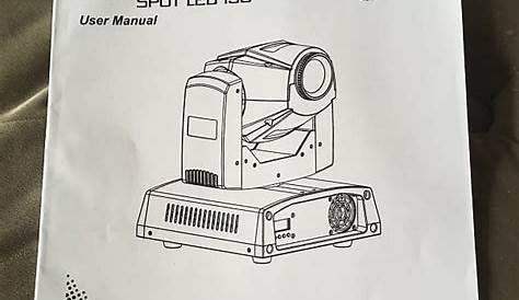 Chauvet Intimidator Spot LED 150 user manual | Reverb