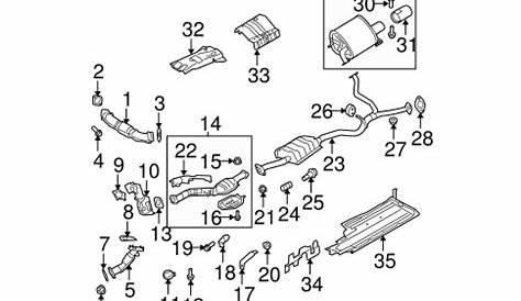Exhaust Components for 2006 Subaru Legacy | Subaru Online Parts Store