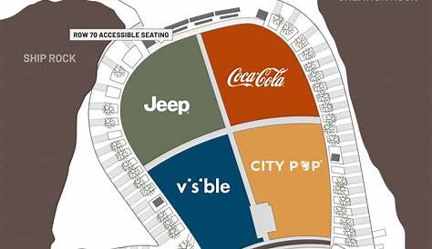 red rocks seating chart with numbers
