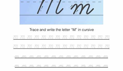 m cursive writing