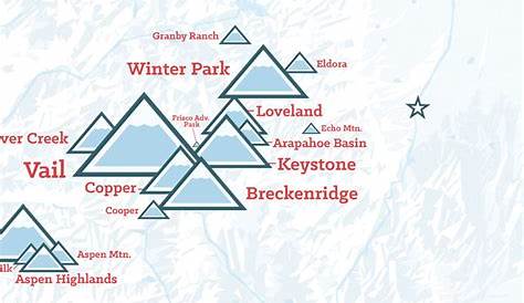 Colorado Ski Resorts Map Poster - Best Maps Ever
