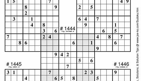 Free Printable Samurai Sudoku | Free Printable