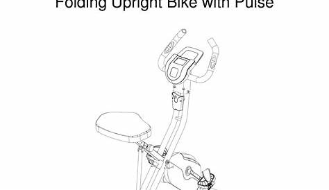 EXERPEUTIC FOLDING UPRIGHT BIKE WITH PULSE OWNER'S MANUAL Pdf Download