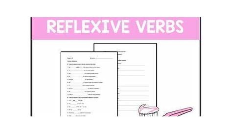 Reflexive Verbs Spanish practice sheet/homework by LilaFox | TpT