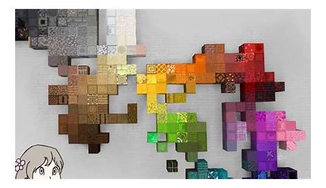 Colour block palette 1.16 : Minecraft | Minecraft crafts, Minecraft
