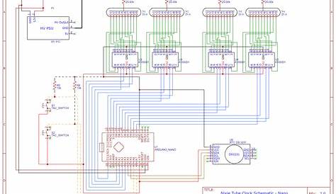 arduino nixie clock schematic