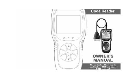 Zurich 63809 ZR8 OBD2 Code Reader Owner's Manual | Manualzz
