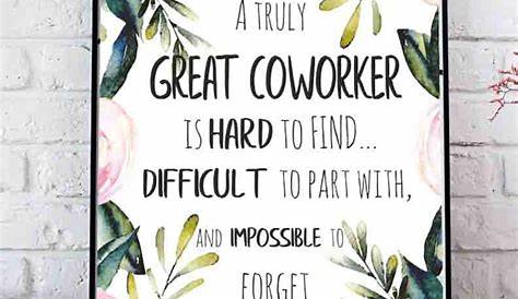Coworker Leaving Goodbye Gift Office Wall Art Decor Printable - Etsy
