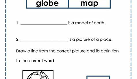 Comparing globes and maps worksheet | Letter recognition worksheets