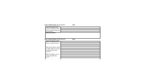 Romeo and Juliet Study Guide Worksheet Download Printable PDF
