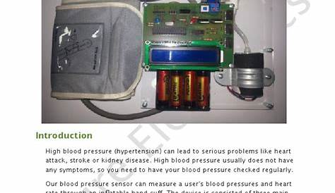 Blood Pressure Sensor User Guide and Arduino Code | Hypertension