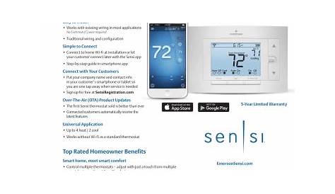 manual for sensi thermostat