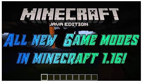 New Game modes? Minecraft 1.16 Updated settings and Game modes! - YouTube