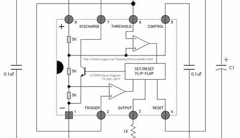 555 Timer Circuits | Circuit diagram, Circuit, Timer