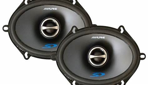 Alpine SPS-517, Type S 5x7" 2-Way Coaxial Car Speakers - 230W