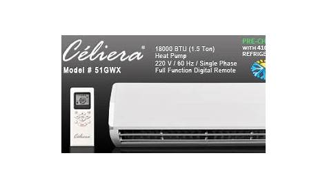 Celiera 51GWX Ductless Mini Split AC + Heat Pump in 2020 | Heat pump
