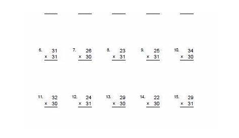 multiplication doubles worksheet