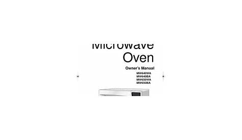 Samsung Microwave Oven User Manuals Download | ManualsLib