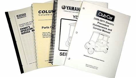 Club Car 2004-Up Electric Precedent Service Manuals | Golf cart parts