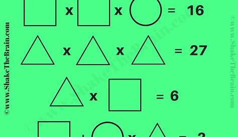 Shapes Math Picture Puzzle