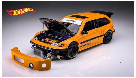 Honda Civic EF Drag FWD FF Hot Wheels Custom - YouTube