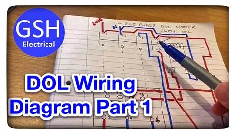 Wiring Diagram for How to Wire (Connect) a Direct Online Starter (DOL