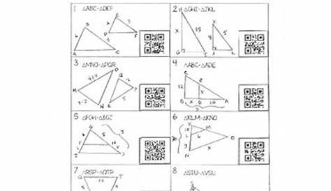 similar triangles proofs worksheets