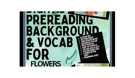 vocab flowers for algernon