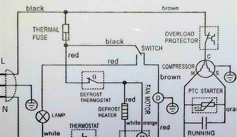 refrigerator electrical circuit diagram