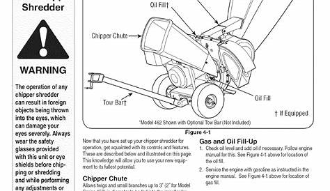 MTD 24A 465E729 User Manual CHIPPER/SHREDDER Manuals And Guides 1109237L