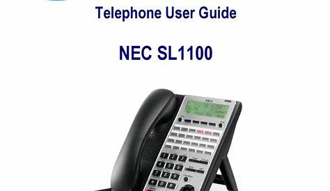 nec phone manual user guides