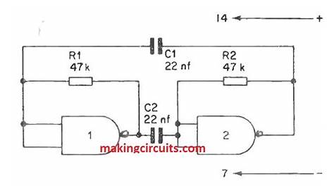 monostable circuit diagram logic gates