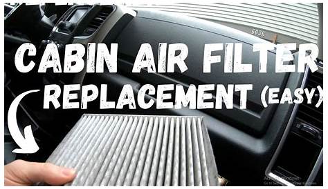 cabin air filter on 2014 ram 2500