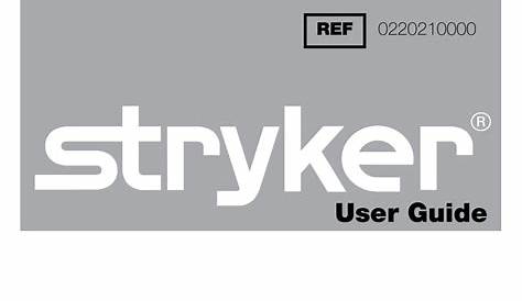 STRYKER L9000 LED USER MANUAL Pdf Download | ManualsLib