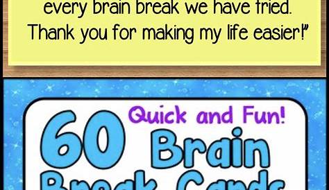 Brain Break Ideas | Examples and Forms