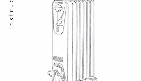 delonghi electric radiator manual