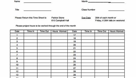 18+ Hourly Timesheet Templates - Free Sample, Example Format Download